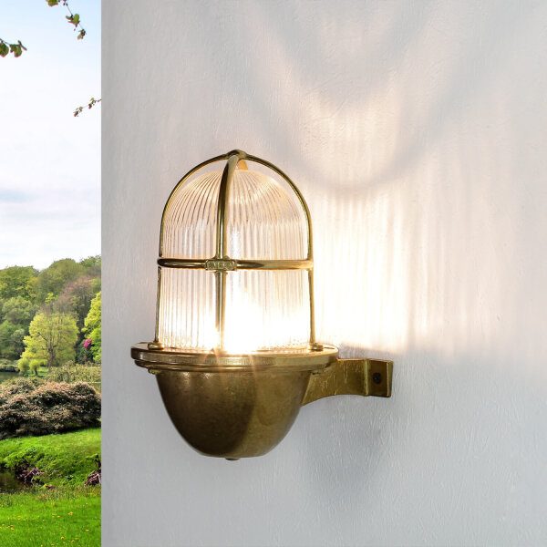 lampe dextérieur SANTORIN laiton véritable grille abat-jour