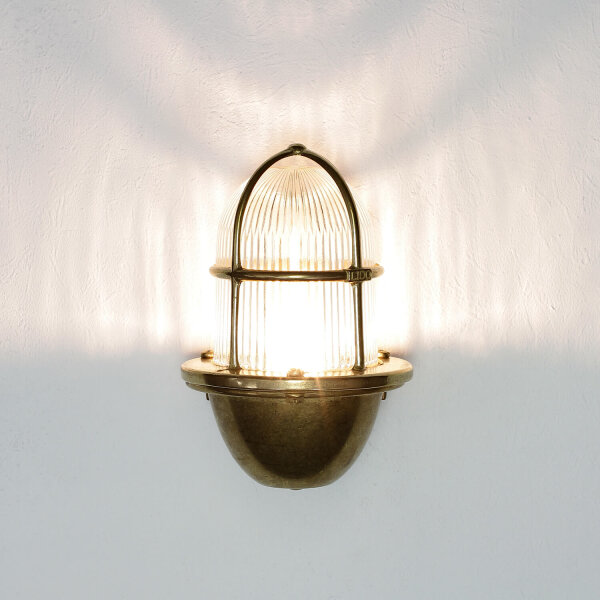 lampe dextérieur SANTORIN laiton véritable grille abat-jour