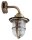 Applique murale SANTORIN laiton verre stri&eacute; IP64 Maritim