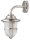 Lampe de bateau en laiton nickel&eacute; Verre cannel&eacute; IP64 ext&eacute;rieur