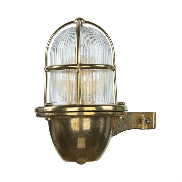 Außenwandlampe Messing Maritim IP64 Hof Terrasse