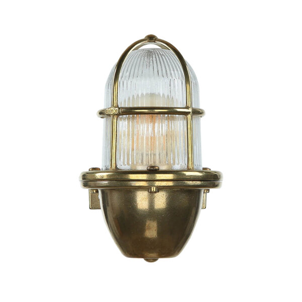 Außenwandlampe Messing Maritim IP64 Hof Terrasse