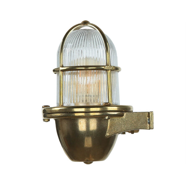 Außenwandlampe Messing Maritim IP64 Hof Terrasse