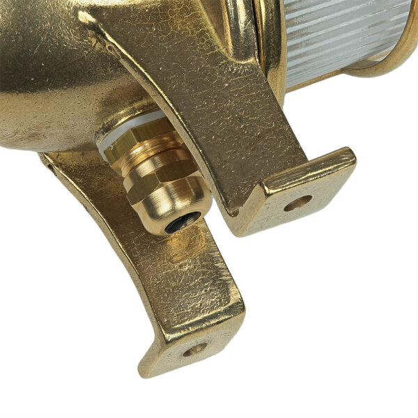 Außenwandlampe Messing Maritim IP64 Hof Terrasse
