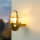 Wandlampe Außen Terrasse Haustür Messing massiv