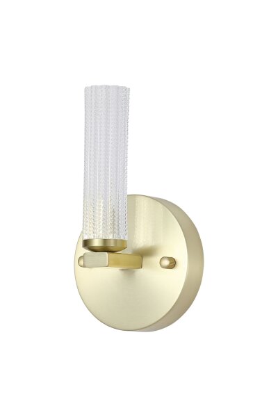 LED Wandleuchte 3000K Metall Messing satiniert IP44