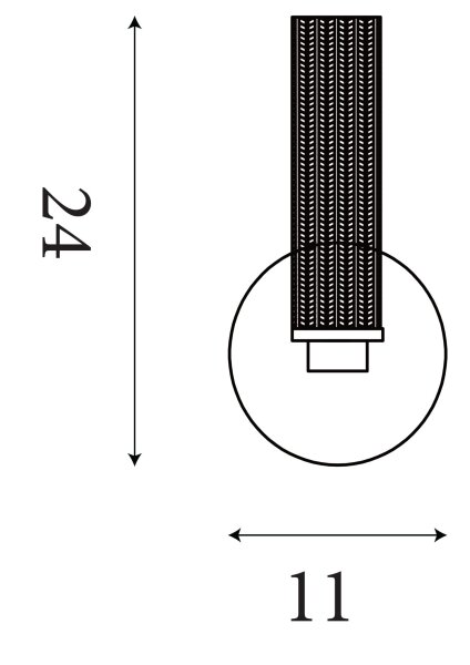 LED Wandleuchte 3000K Metall Messing satiniert IP44