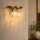 Wandlampe Glas Messing Antik Champagner E14 H:22 cm