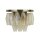 Wandlampe Glas Messing Antik Champagner E14 H:22 cm