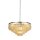 Pendelleuchte Glas Messing Antik Champagner E14 Ø70 cm