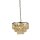 Hängelampe Glas Messing Antik Champagner E14 Ø48 cm
