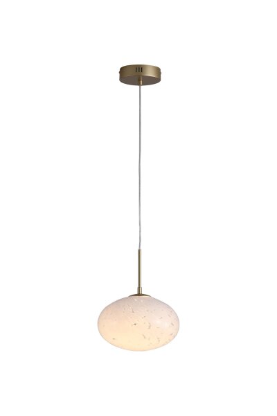 LED Pendelleuchte 3000K Glas Metall Gold Ø25 cm klar