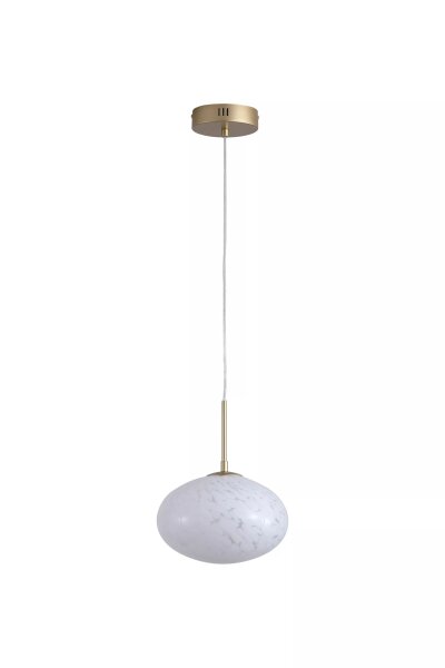 LED Pendelleuchte 3000K Glas Metall Gold Ø25 cm klar