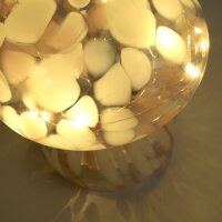 LED Tischlampe 3000K Glas Orange Weiß H:15 cm...