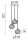 Pendelleuchte Glas Metall Gold Champagner E27 L:46 cm