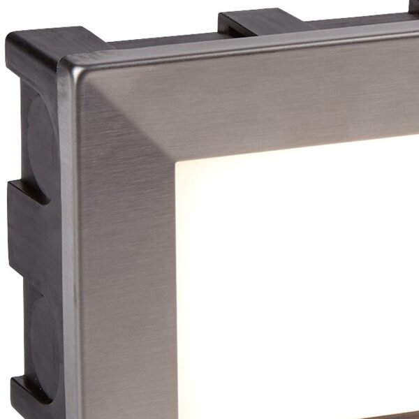 LED Einbauleuchte Außen 4000K Aluminium Silber IP65