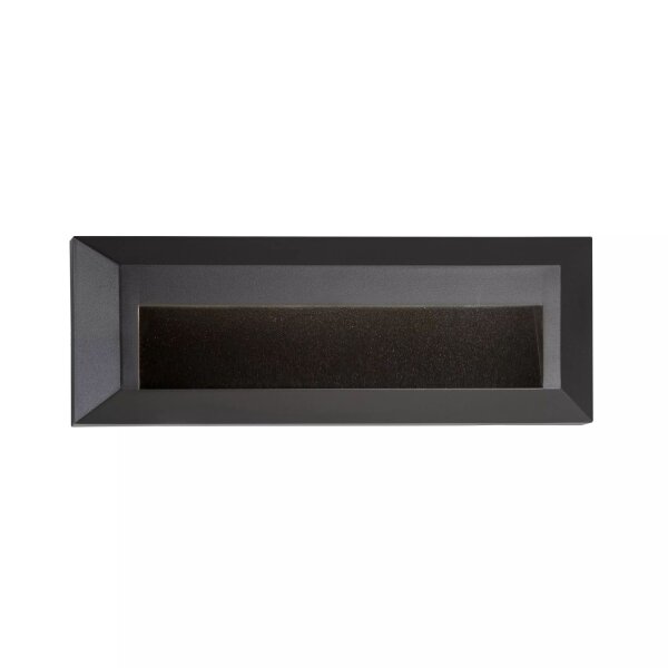 LED Einbauleuchte 4000K Metall Dunkelgrau IP65 B:23 cm