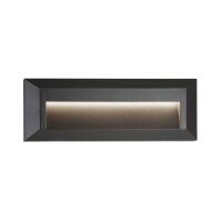 LED Einbauleuchte 4000K Metall Dunkelgrau IP65 B:23 cm