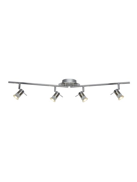 Deckenstrahler schwenkbar Metall Chrom GU10 IP44 Retro