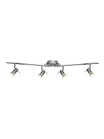 Deckenstrahler schwenkbar Metall Chrom GU10 IP44 Retro