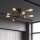 Deckenlampe Metall Sandschwarz Messing E27 L:63,5 cm