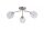 Deckenlampe Metall Klarglas Nickel G9 L:50 cm 3-flammig