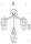 Deckenlampe Metall Klarglas Nickel G9 L:50 cm 3-flammig
