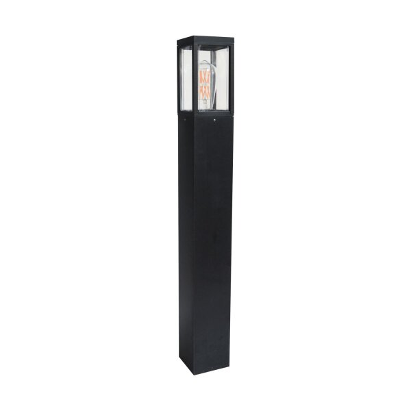 Wegeleuchte Schwarz E27 IP44 B:10 cm Garten modern