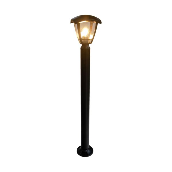 Wegeleuchte Bewegungsmelder Schwarz E27 IP44 H:90 cm