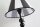 Tischlampe Zugschalter Stoff Schwarz Weiß E27 H:53 cm