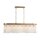 Pendelleuchte Glas Metall Kristall Bronze E14 L:98 cm