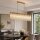 Pendelleuchte Glas Metall Kristall Bronze E14 L:98 cm