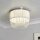 Deckenlampe Glas Metall Chrom G9 Ø30 cm Acrylperlen