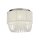 Deckenlampe Glas Metall Chrom G9 Ø30 cm Acrylperlen