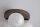 Deckenlampe Glas Metall Bronze Weiß G9 Ø30 cm 3-flammig