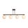 Deckenlampe Glas Metall Bronze Weiß G9 L:72 cm Kugel