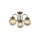 Deckenlampe Glas Metall Messing Antik E14 IP44 H:31 cm