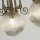 Deckenlampe Glas Metall Messing Antik E14 IP44 H:31 cm