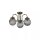 Deckenlampe Glas Metall Messing Antik E14 IP44 H:31 cm