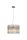 Hängelampe Glas Metall Gold Champagner E27 Ø40 cm