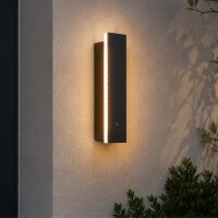 LED Au&szlig;enleuchte Sensor 2700-4000K Sandschwarz IP65