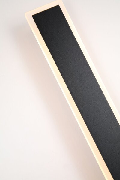 LED Außenwandleuchte 2700-4000K Sandschwarz IP65 schmal