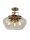 Deckenleuchte Glas Metall Bronze E27 H:36 cm 3-flammig