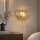 Wandleuchte Glas Metall Gold E14 H:20 cm 2-flammig klar