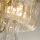 Deckenlampe Glas Metall Gold E14 Ø35 cm 3-flammig klar