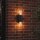 Außenwandlampe Glas Schwarz Bernstein E27 IP44 Up Down
