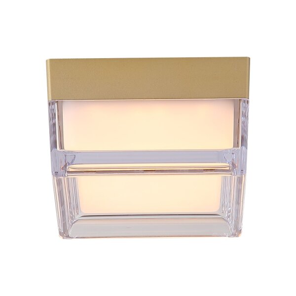 LED Deckenlampe CCT 2300-4000K Metall Gold IP65 L:13 cm
