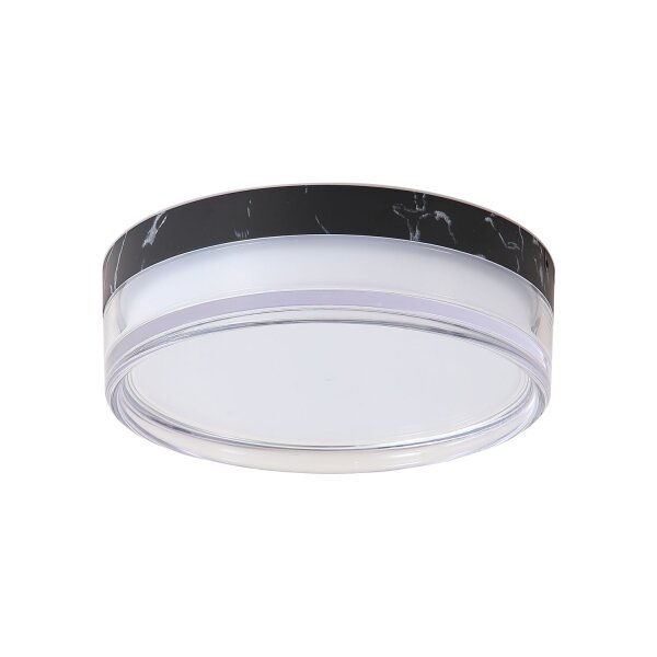 LED Deckenleuchte 2300-4000K Metall Schwarz IP65 Ø23 cm