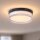 LED Deckenleuchte 2300-4000K Metall Schwarz IP65 Ø23 cm