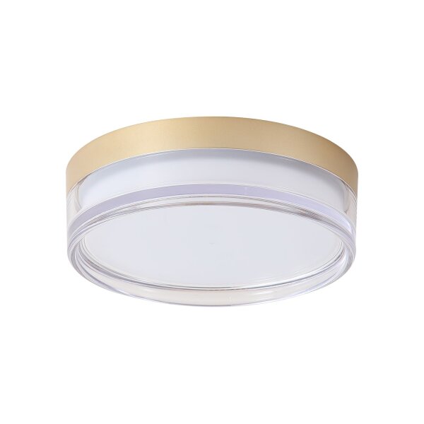 LED Deckenleuchte 2300-4000K Metall Gold IP65 Ø23 cm